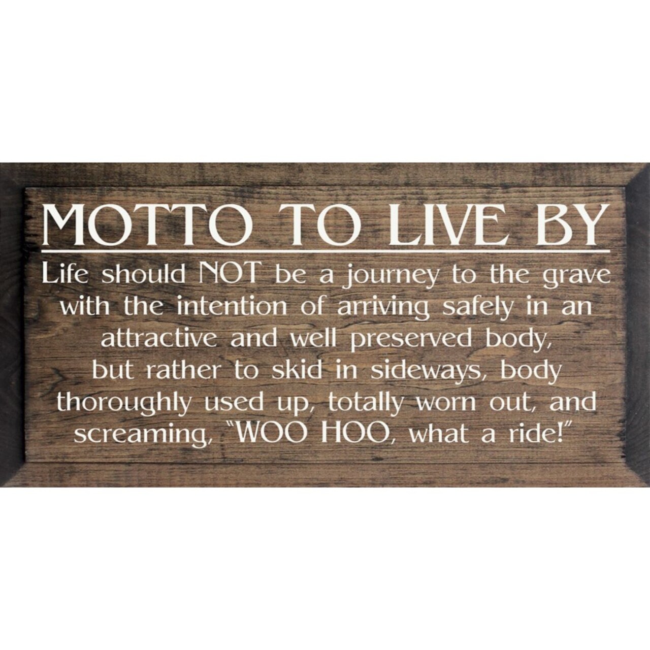 Vintage Style Wooden Quote Sign Decorative Farmhouse Wall Accent